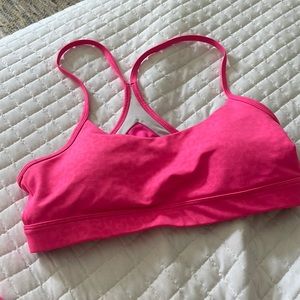 Hot Pink Leopard print yoga pants/bra - 2 piece